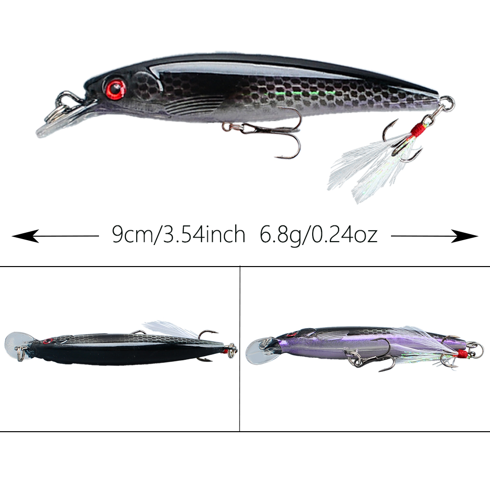10pcs Bionic Minnow Fishing Lu - Fishing Hook Treble review and price