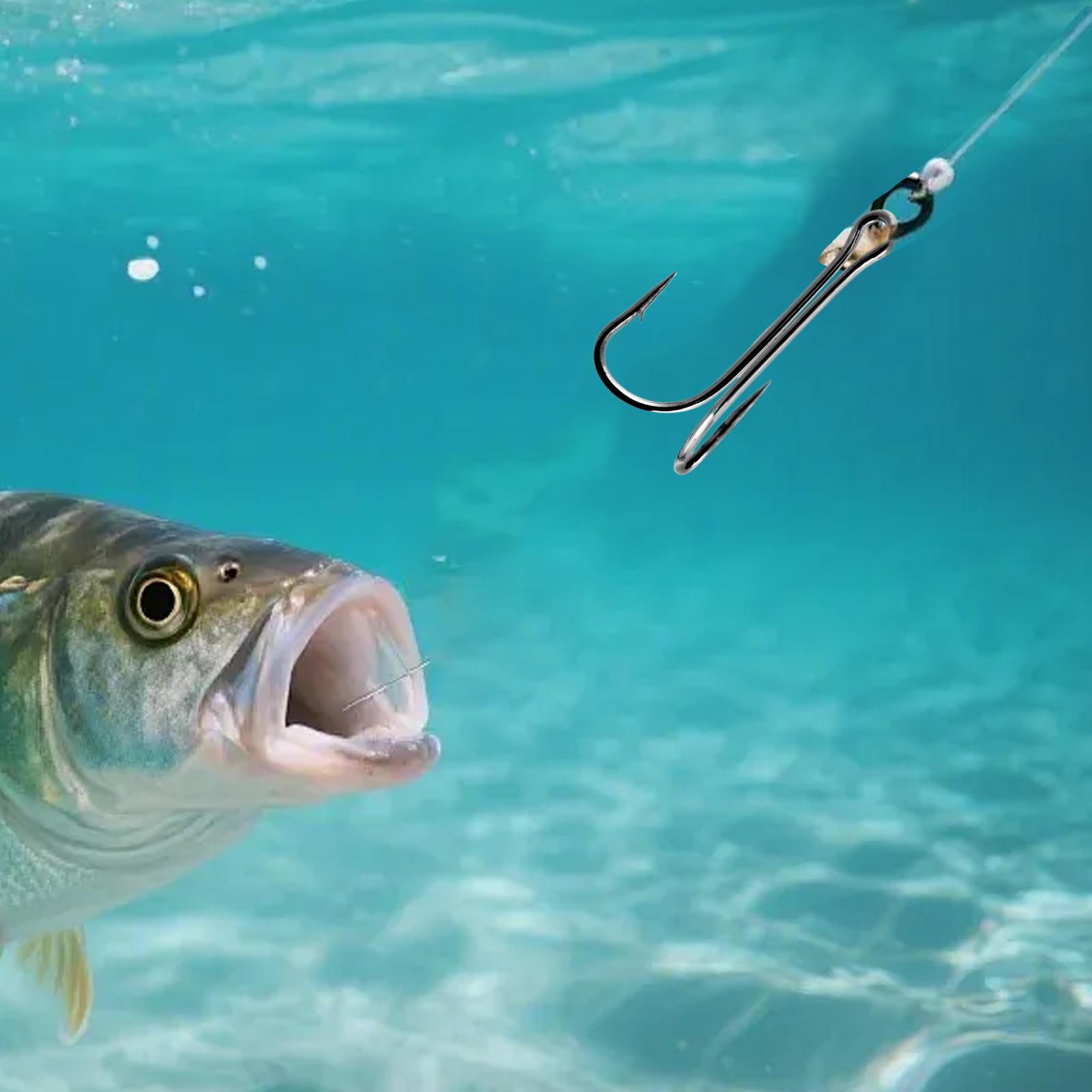 Barbed Fish Hooks 10 Pack High - Fishing Hook Treble review and price